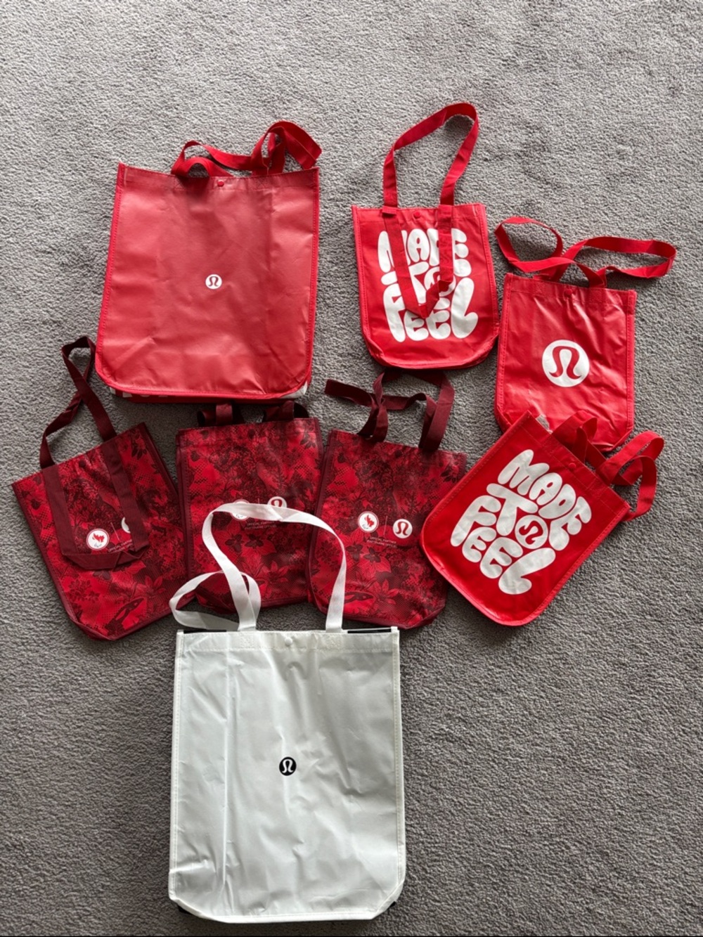 lululemon athletica reusable Tote Bags